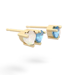 Opal Sweethearts 14K Yellow Gold earrings E5260