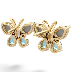 Opal Butterfly 14K Yellow Gold earrings E2215