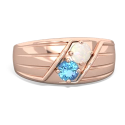 Opal Men's Streamline 14K Rose Gold ring R0460