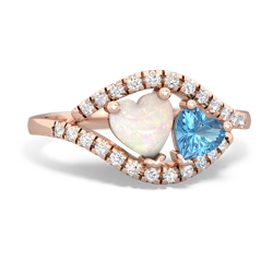 Opal Mother And Child 14K Rose Gold ring R3010