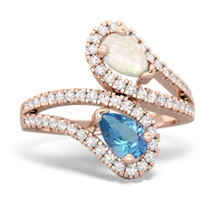 Opal Diamond Dazzler 14K Rose Gold ring R3000