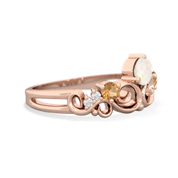 Opal Crown Keepsake 14K Rose Gold ring R5740