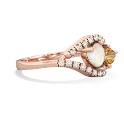 Opal Mother And Child 14K Rose Gold ring R3010