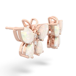 Opal Butterfly 14K Rose Gold earrings E2215