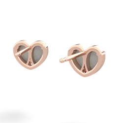 Opal 'Our Heart' 14K Rose Gold earrings E5072