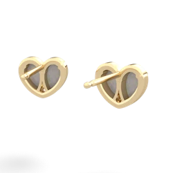 Opal 'Our Heart' 14K Yellow Gold earrings E5072