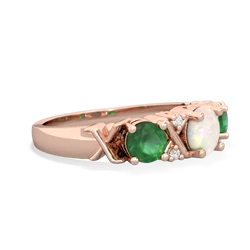 Opal Hugs And Kisses 14K Rose Gold ring R5016