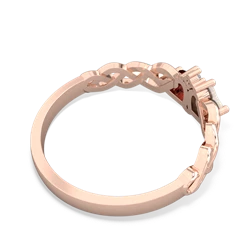 Opal Heart To Heart Braid 14K Rose Gold ring R5870