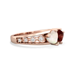 Opal Heart To Heart 14K Rose Gold ring R3342