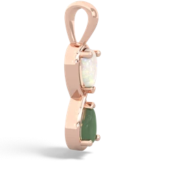 Opal Infinity 14K Rose Gold pendant P5050