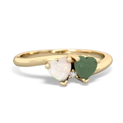 Opal Sweethearts 14K Yellow Gold ring R5260