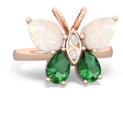 Opal Butterfly 14K Rose Gold ring R2215