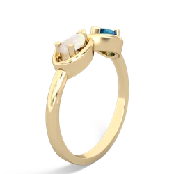 Opal Infinity 14K Yellow Gold ring R5050