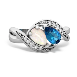 Opal Summer Winds 14K White Gold ring R5342