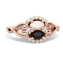 Opal Love Nest 14K Rose Gold ring R5860