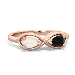 Opal Infinity 14K Rose Gold ring R5050