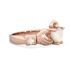 Alexandrite Claddagh Keepsake 14K Rose Gold ring R5245