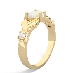 Citrine Claddagh Keepsake 14K Yellow Gold ring R5245