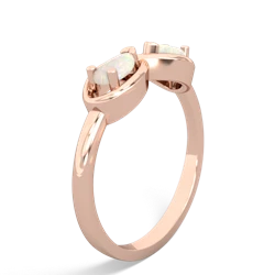 Opal Infinity 14K Rose Gold ring R5050