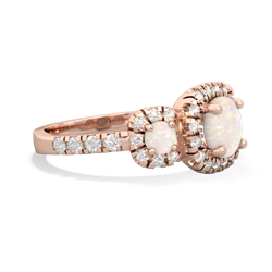 Onyx Regal Halo 14K Rose Gold ring R5350