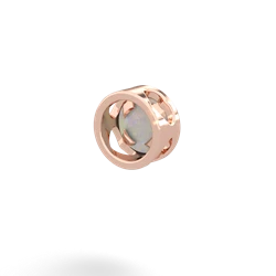 Opal 5Mm Round Slide 14K Rose Gold pendant P3785