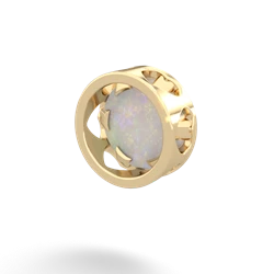 Opal 8Mm Slide 14K Yellow Gold pendant P3788