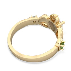 Opal Claddagh Keepsake 14K Yellow Gold ring R5245