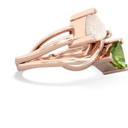 Opal Split Band Swirl 14K Rose Gold ring R2341