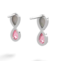 Opal Infinity 14K White Gold earrings E5050