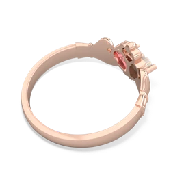 Opal 'Our Heart' Claddagh 14K Rose Gold ring R2388