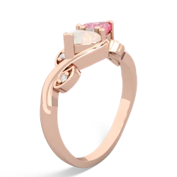 Opal Floral Elegance 14K Rose Gold ring R5790