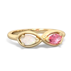 Opal Infinity 14K Yellow Gold ring R5050