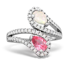 Opal Diamond Dazzler 14K White Gold ring R3000