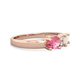 Opal Pear Bowtie 14K Rose Gold ring R0865