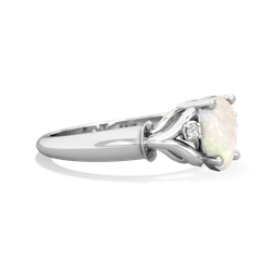 Opal Precious Pear 14K White Gold ring R0826