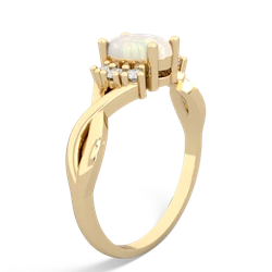 Opal Victorian Twist 14K Yellow Gold ring R2497