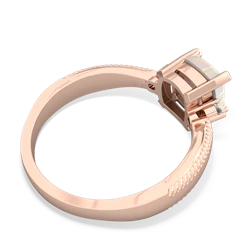 Opal Cushion Rope 14K Rose Gold ring R2484