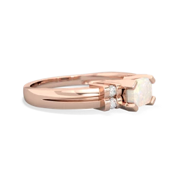 Opal Art Deco East-West 14K Rose Gold ring R2590