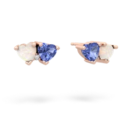 Opal Sweethearts 14K Rose Gold earrings E5260