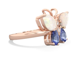 Opal Butterfly 14K Rose Gold ring R2215