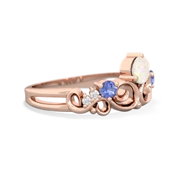 Opal Crown Keepsake 14K Rose Gold ring R5740