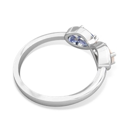 Opal Infinity 14K White Gold ring R5050