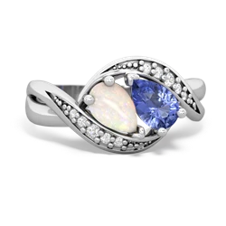 Opal Summer Winds 14K White Gold ring R5342