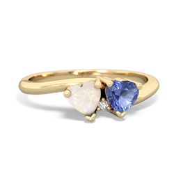 Opal Sweethearts 14K Yellow Gold ring R5260