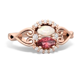 Opal Love Nest 14K Rose Gold ring R5860