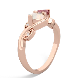 Opal Floral Elegance 14K Rose Gold ring R5790