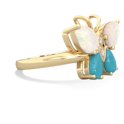 Opal Butterfly 14K Yellow Gold ring R2215