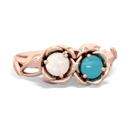 Opal Rose Garden 14K Rose Gold ring R5510