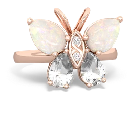 Opal Butterfly 14K Rose Gold ring R2215