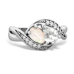 Opal Summer Winds 14K White Gold ring R5342